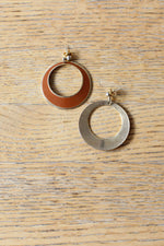 Cinnamon Brass Hoops