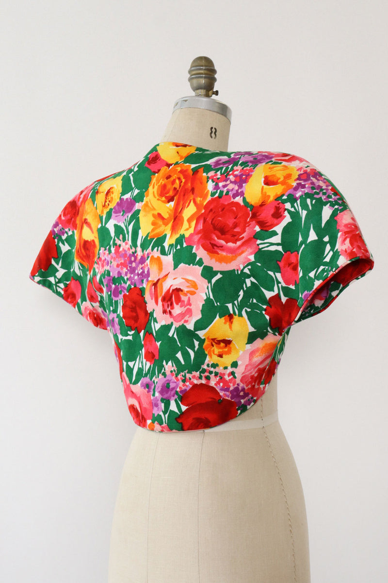 Barboglia Full Floral Shrug Topper XS/S