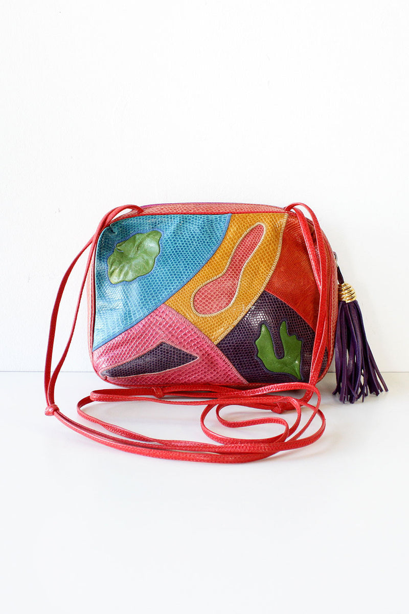 Sharif Purple Tassel Crossbody