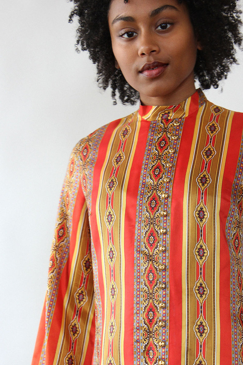 Janis Paisley Flare Dress S/M