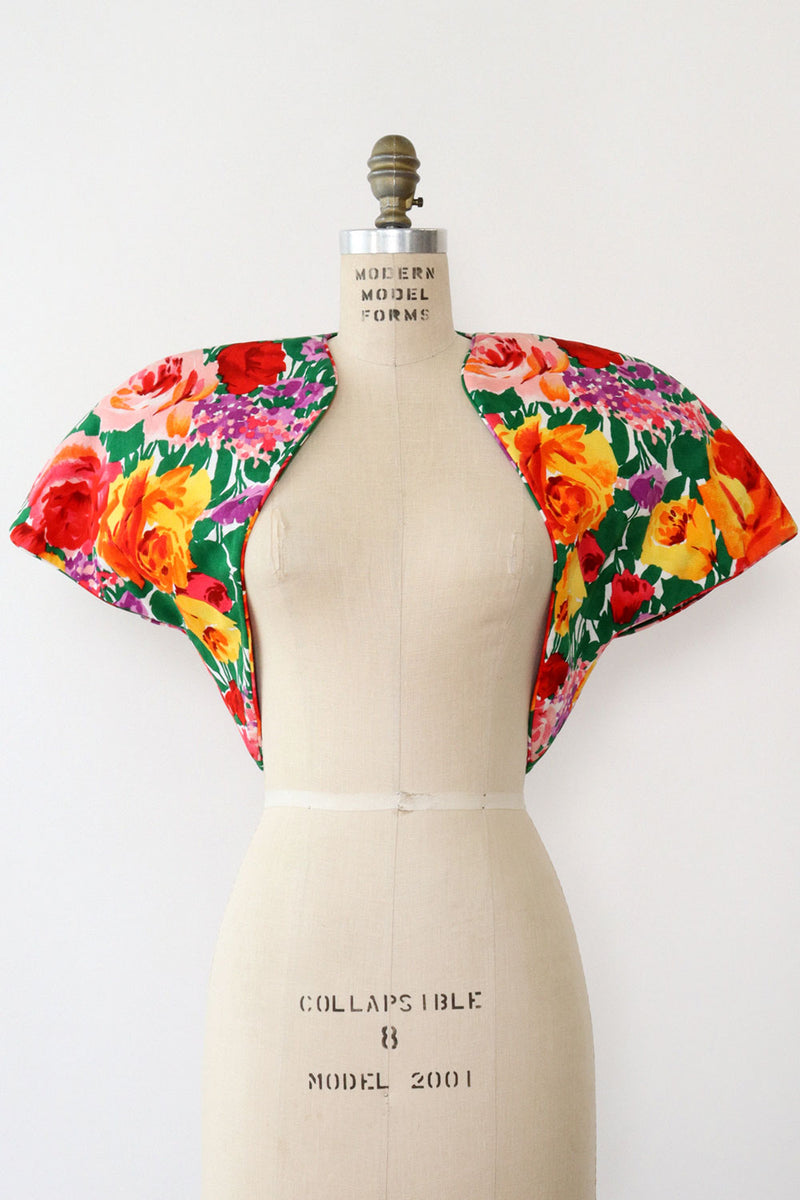Barboglia Full Floral Shrug Topper XS/S