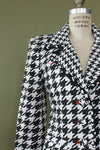 Saks Graphic Houndstooth Jacket S