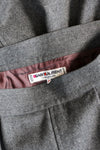 Saint Laurent Rive Gauche Charcoal Skirt M