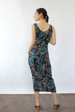 Watercolor Floral Drape Dress S/M