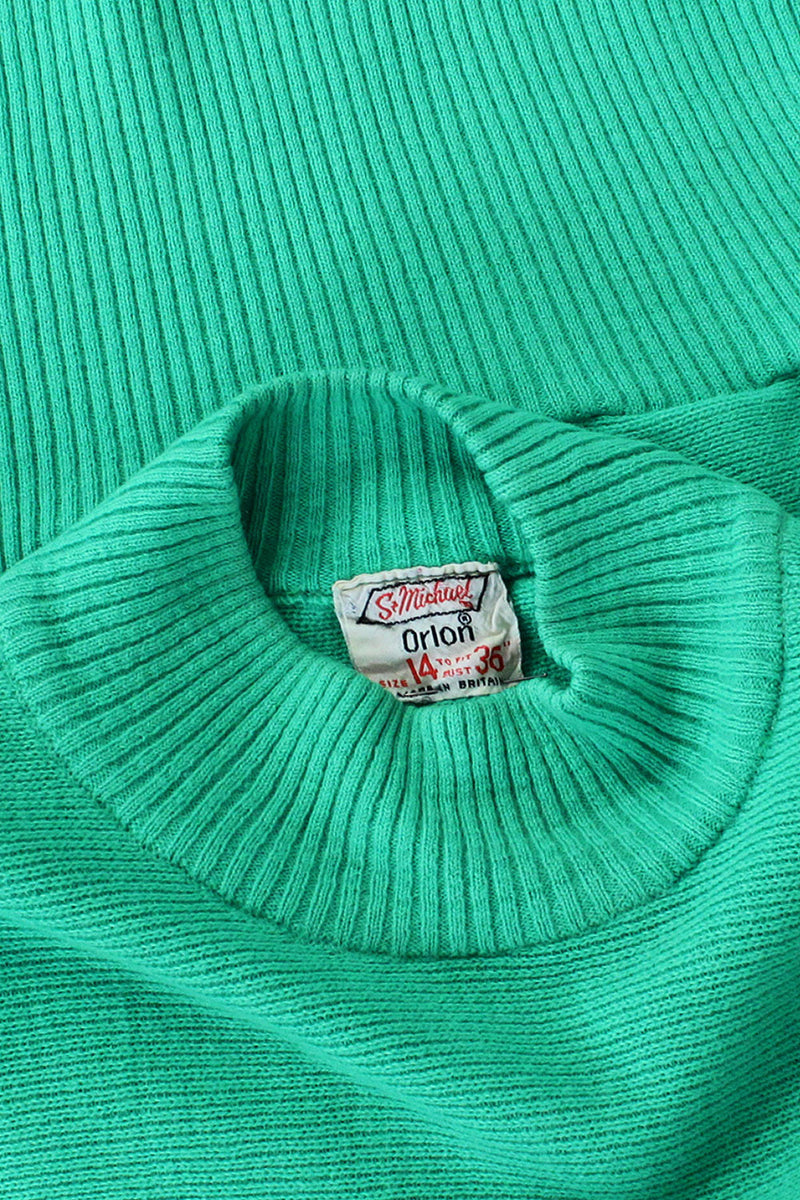 Neon Green Dolman Sweater S/M