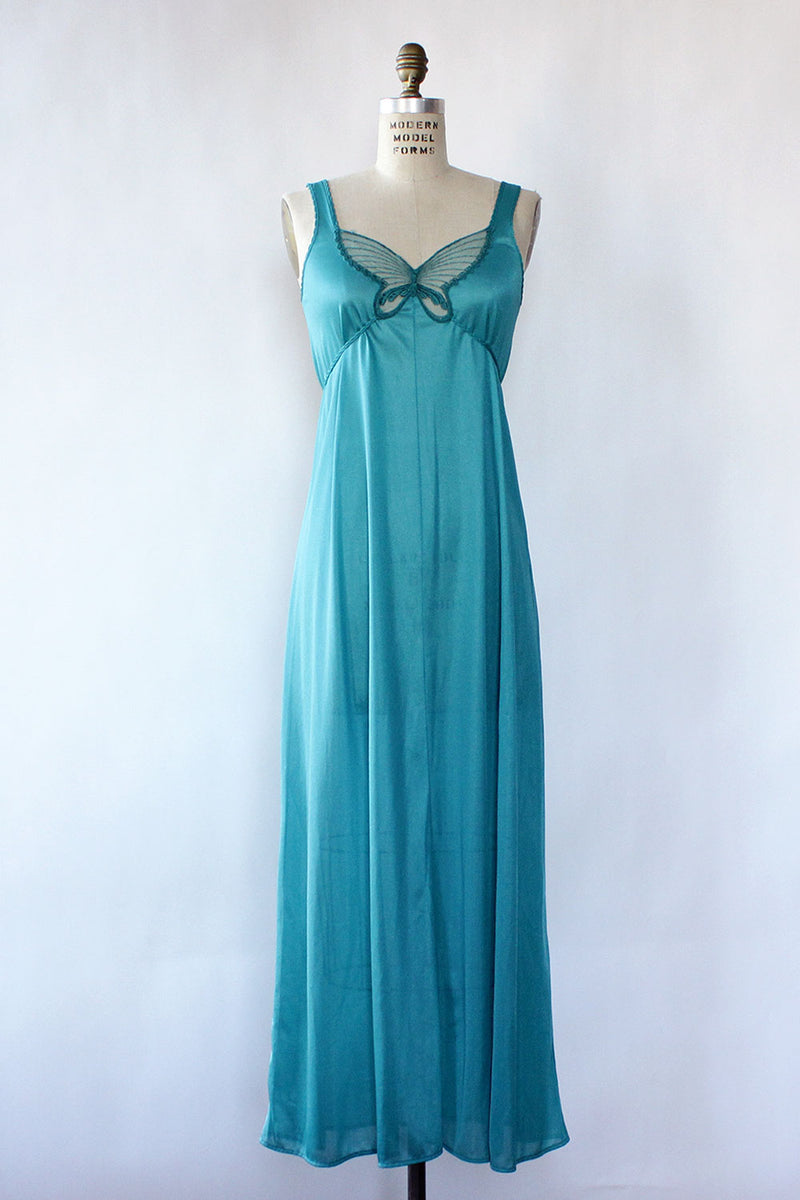 Teal Butterfly Gown