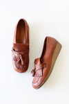 Kinney Fringe Wedge Loafers 8 1/2