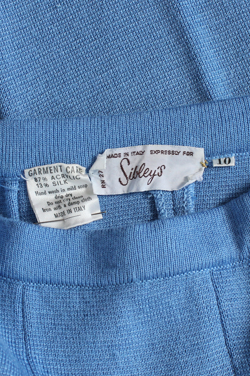 Sibleys Baby Blue Knit Flares M