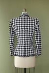 Saks Graphic Houndstooth Jacket S