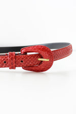 Brick Snakeskin Belt