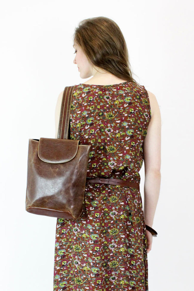 Minimal Brown Backpack
