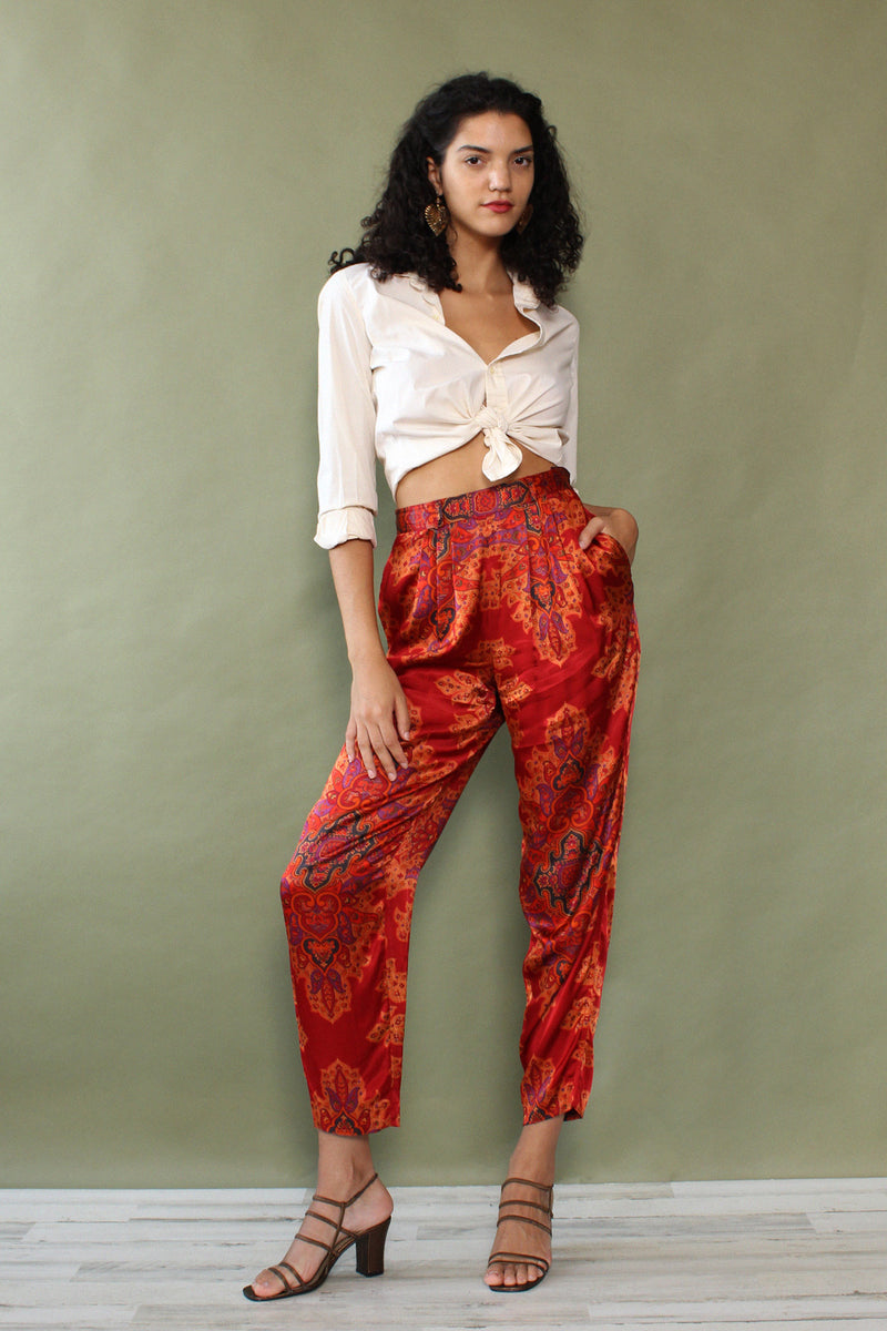 Baroque Satin Trousers M