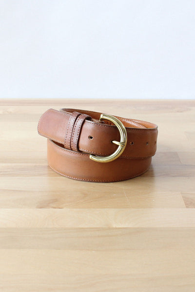 Coach British Tan Leather Belt – OMNIA