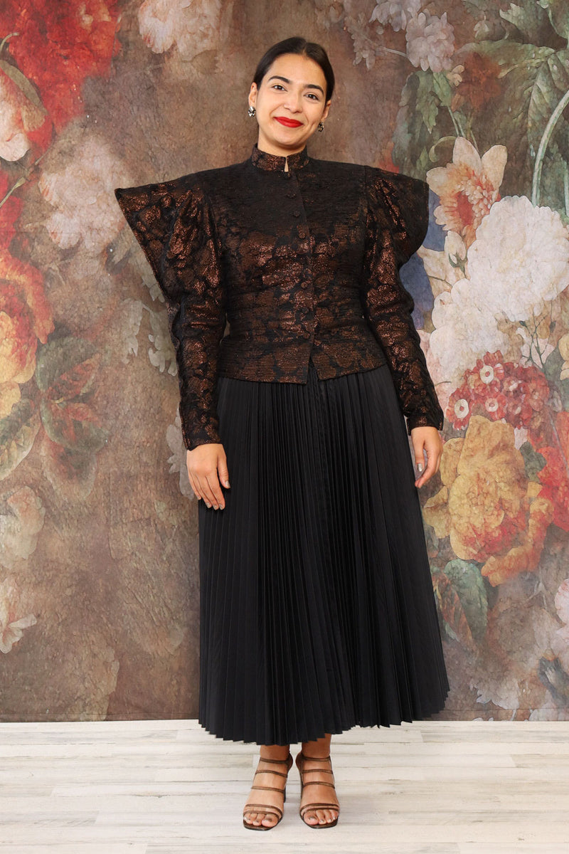 Hanae Mori Brocade Wing Jacket M