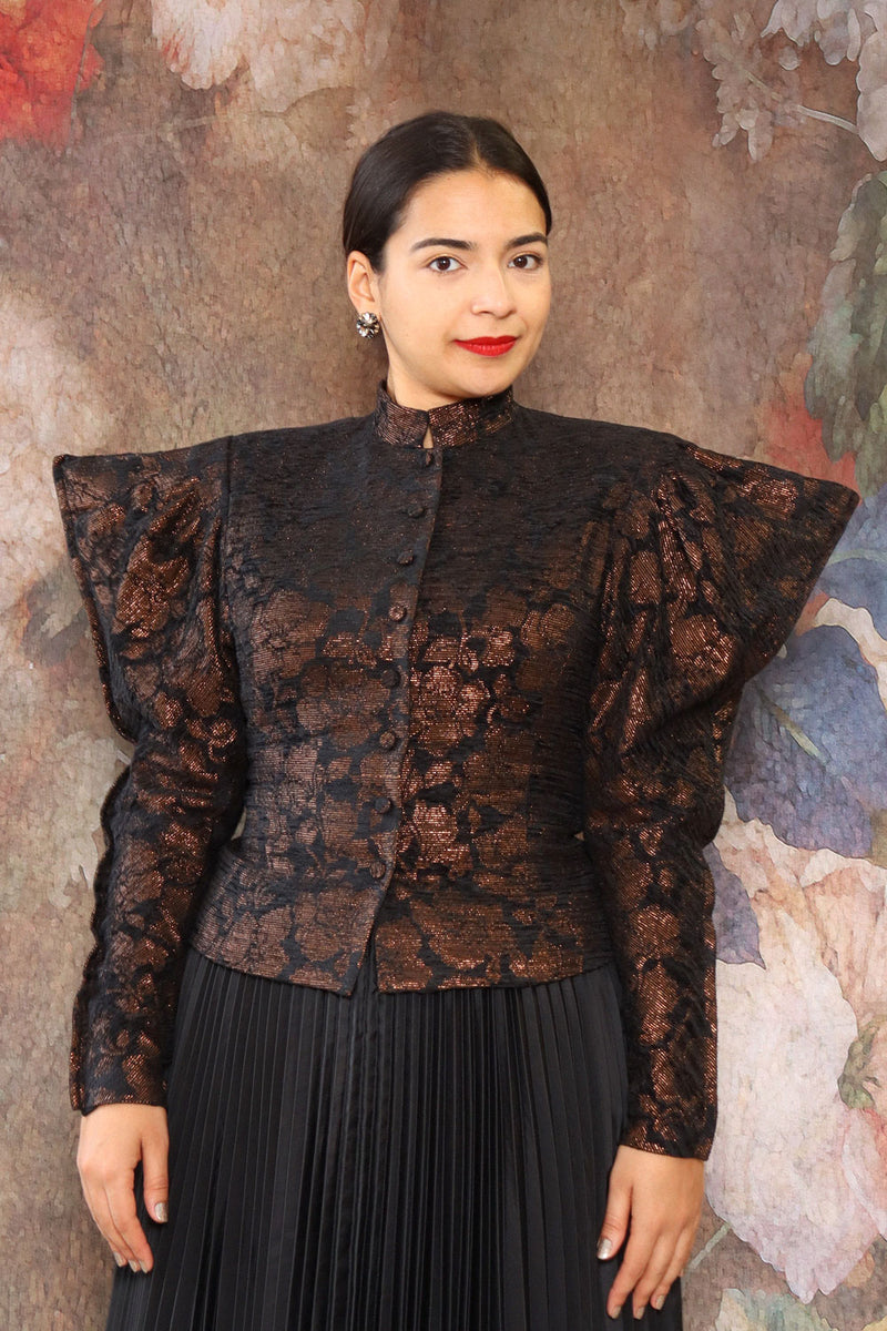 Hanae Mori Brocade Wing Jacket M