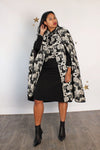 Lilli Ann Modernist Cape Dress Ensemble L