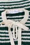 Green Stripe Bow Tie Sweater XS/S