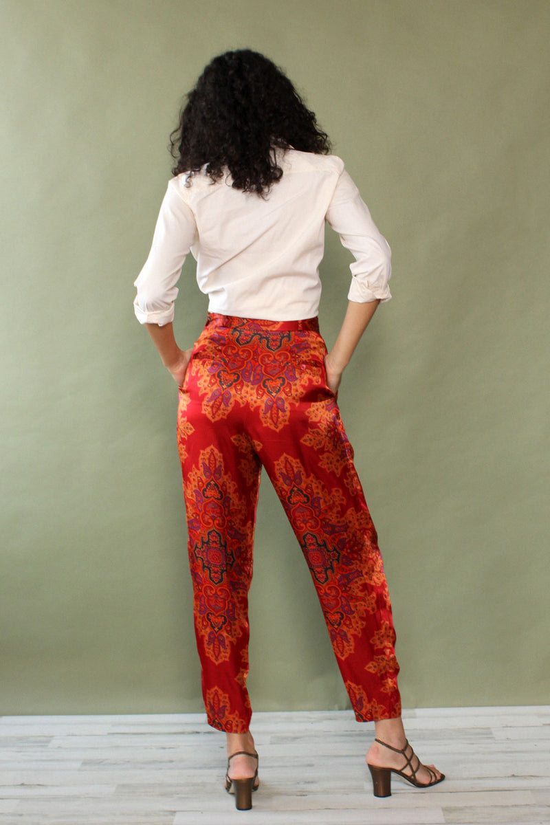Baroque Satin Trousers M