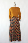 Rust Floral Tea Dress M
