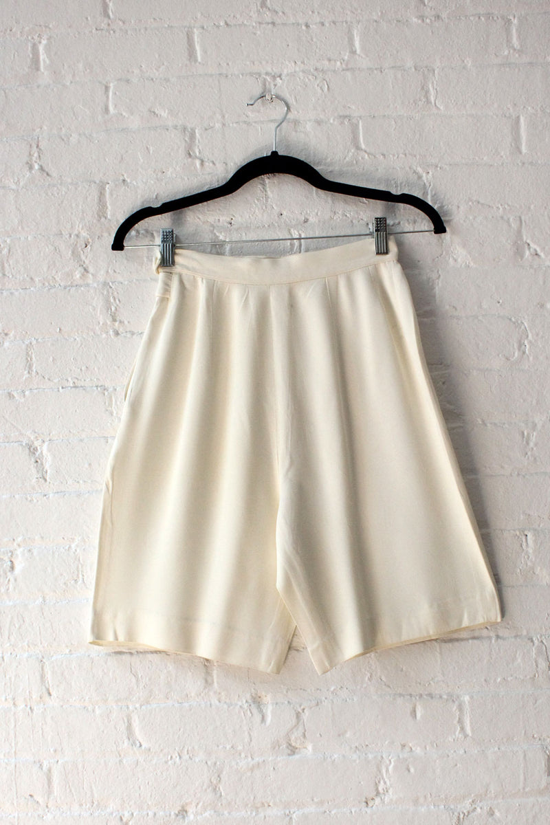 Evan Picone Ivory Twill Shorts XS