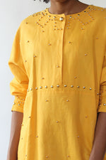 Marigold Studded Slouch Dress M