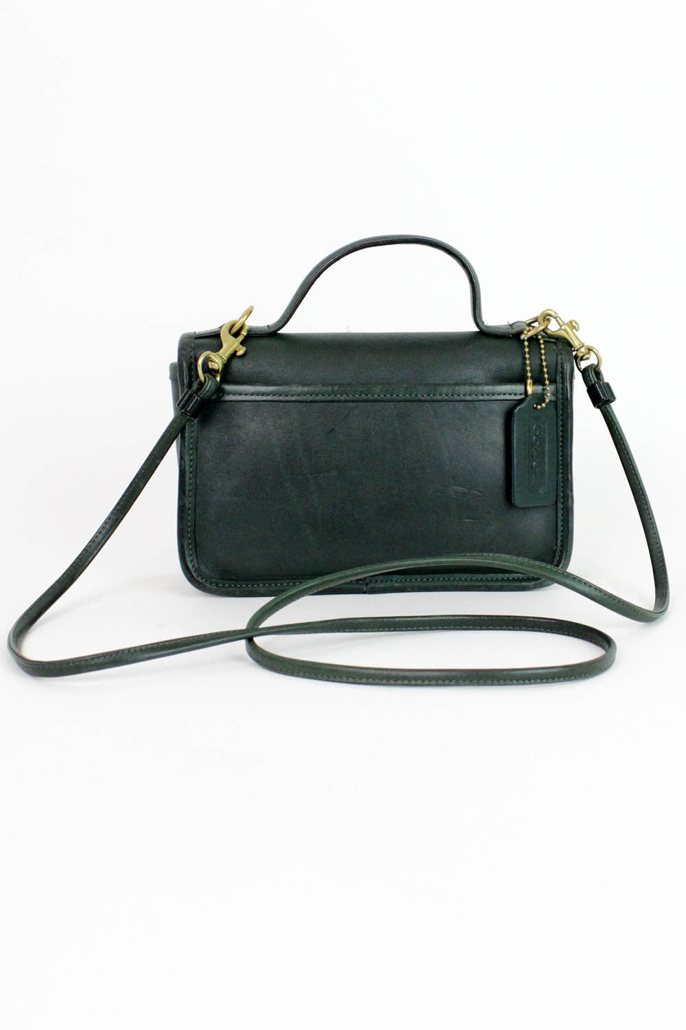 Forest Green Coach Casino Bag