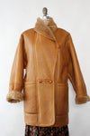 Honey Shearling Coat XS-S/M