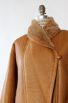 Honey Shearling Coat XS-S/M