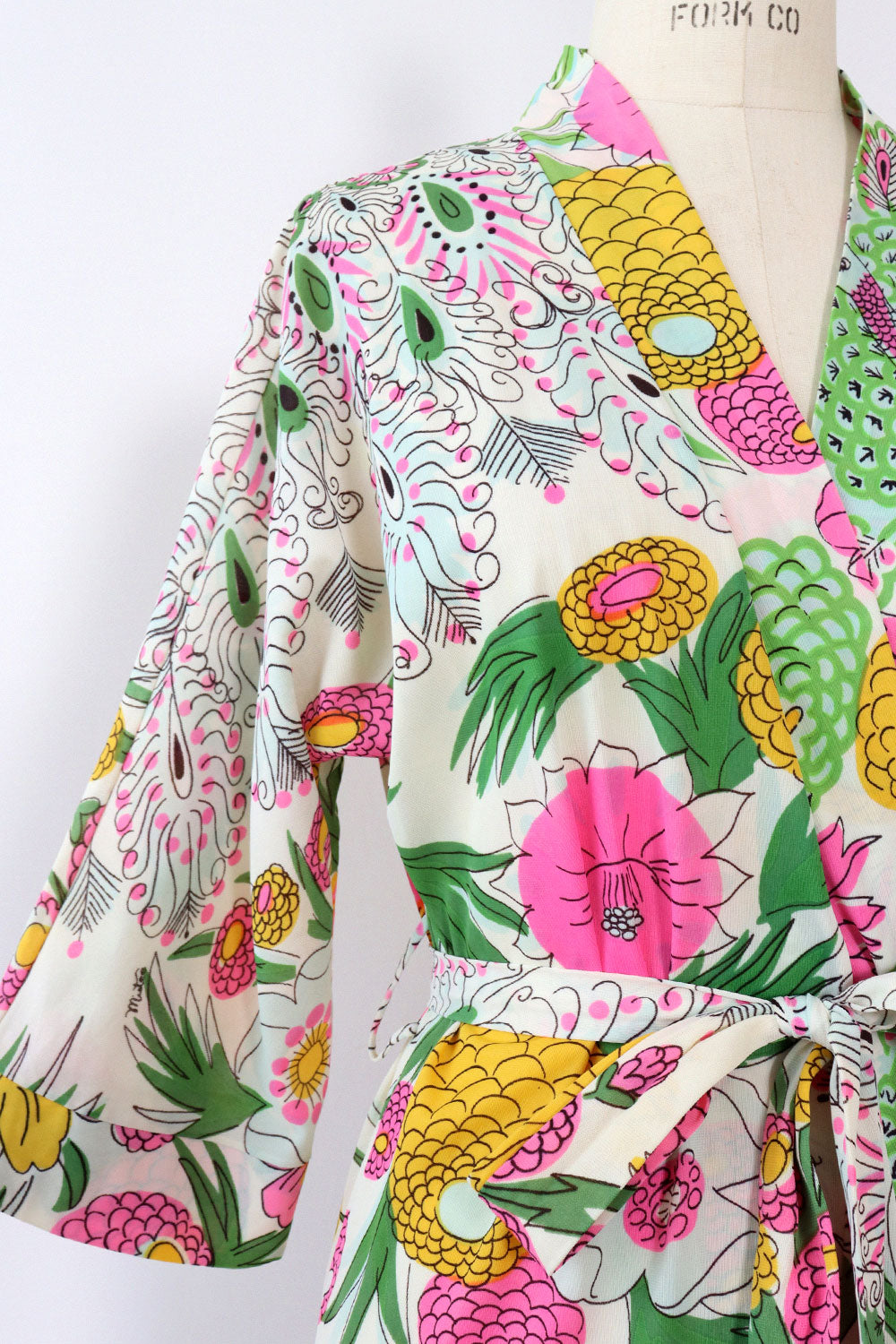 Mistee Sketchy Floral Robe XS-M