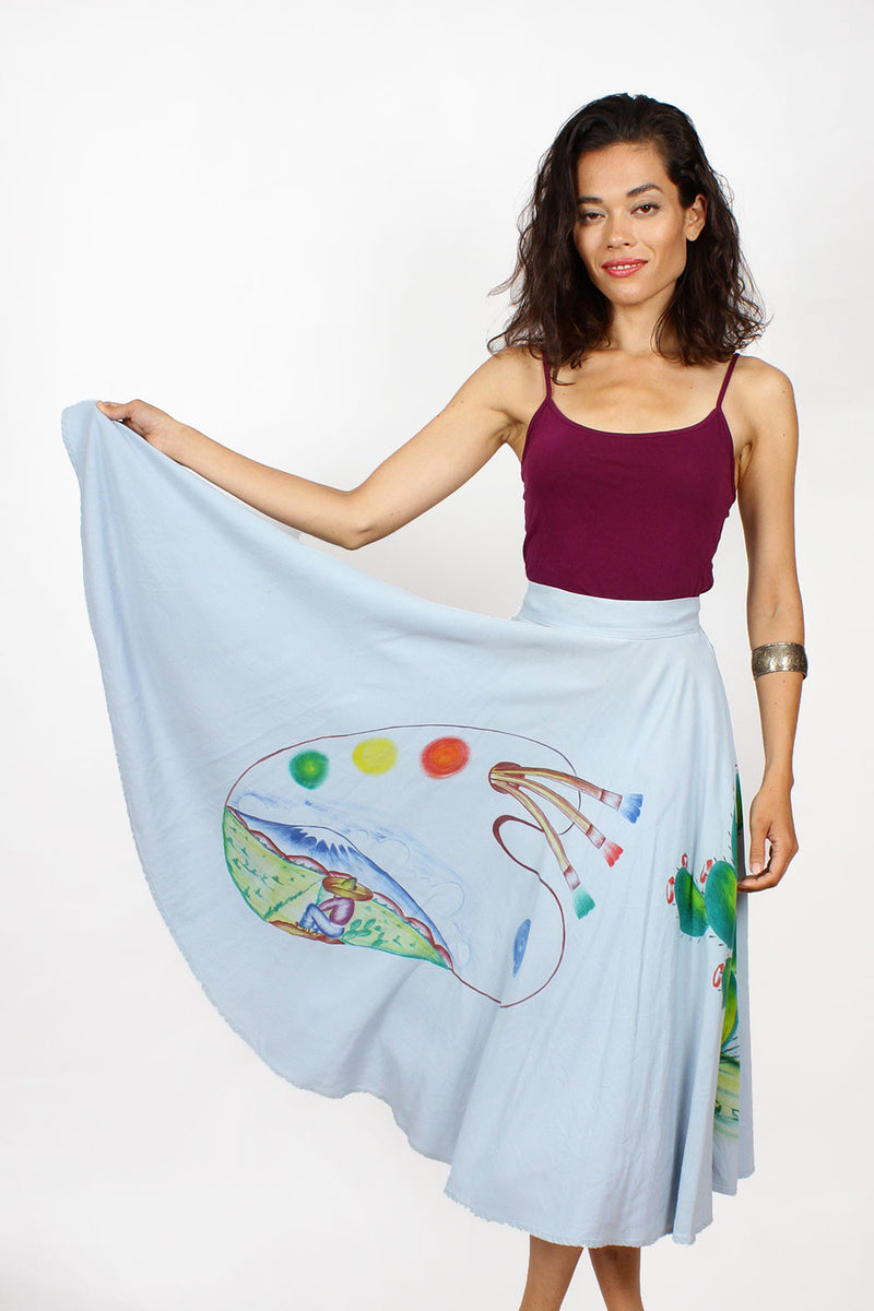 Cacti Circle Skirt XS/S