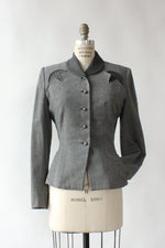 1940s Slate Wool Blazer S-S/M