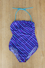 Seaside Striped Swimsuit M