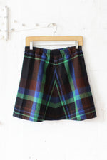 Gina Plaid Mini Skirt M