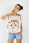 Egyptian Graphic Blouse S