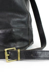 Furla Black Leather Drawstring Bucket Bag