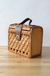 Wicker Basket Box Bag