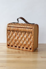 Wicker Basket Box Bag