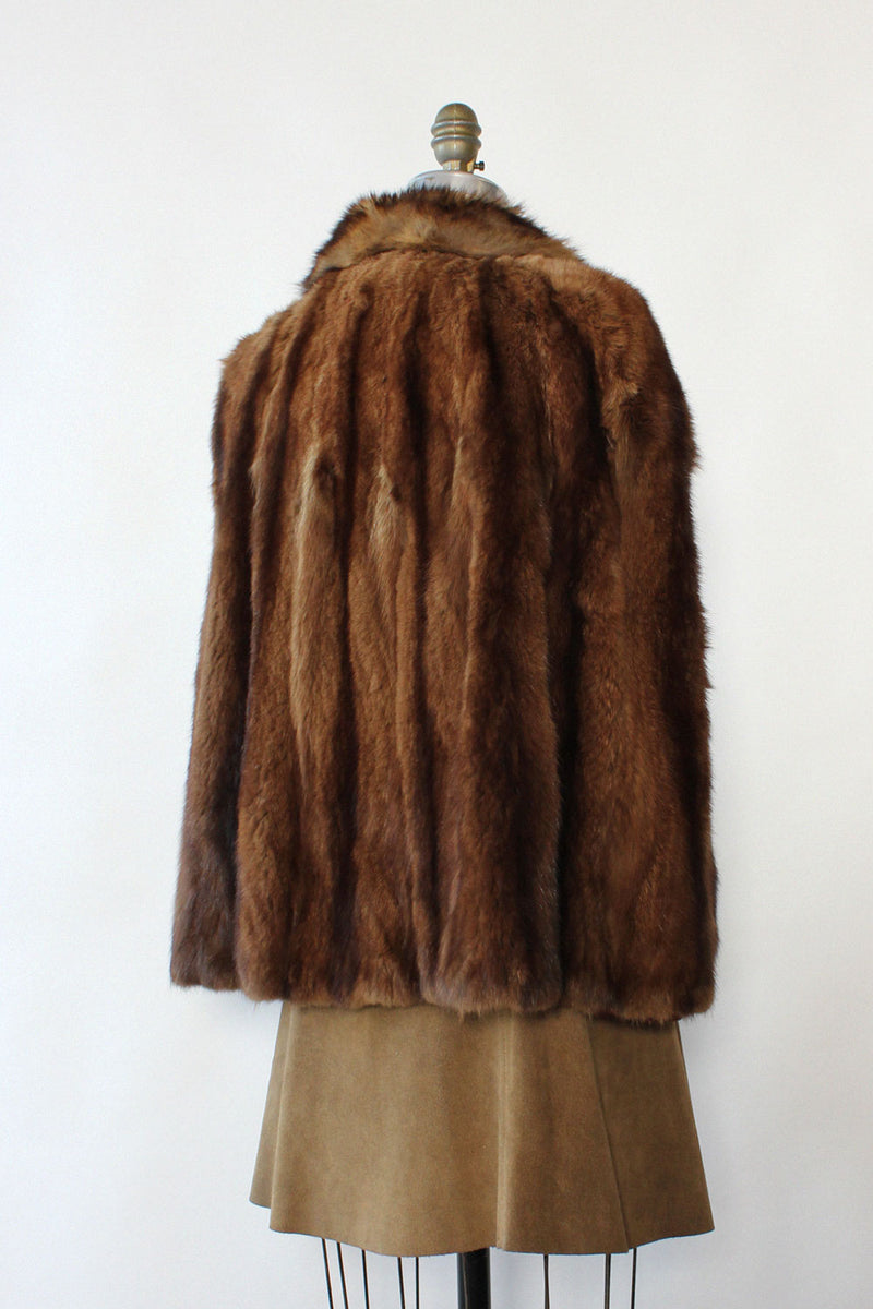 Muskrat Fur Cape S/M