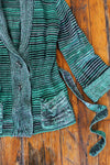 Green Space Dye 70s Cardigan XS/S