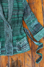 Green Space Dye 70s Cardigan XS/S