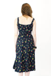 60s Miro Abstract Print Dress S
