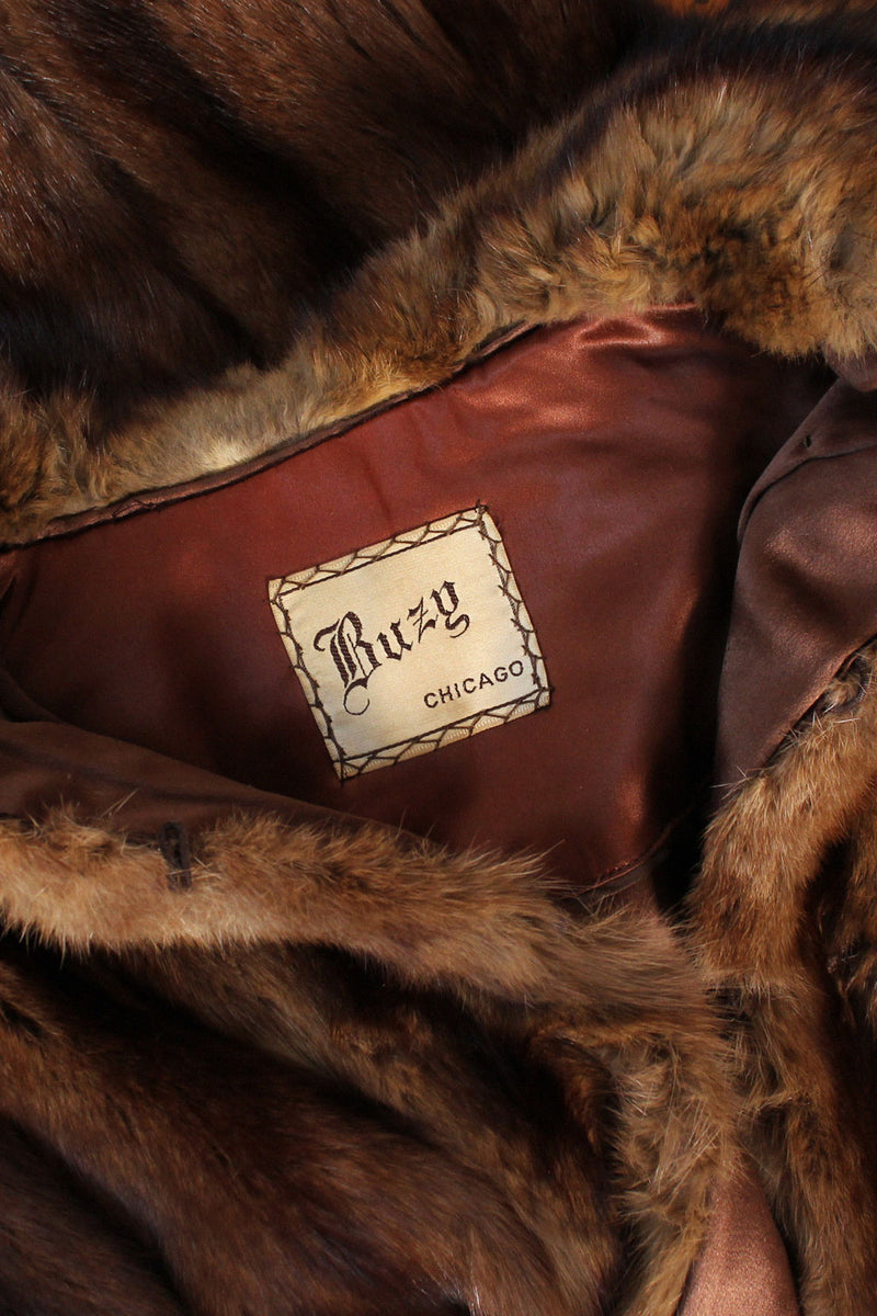 Muskrat Fur Cape S/M