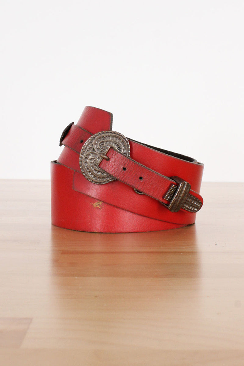 Scarlet Etched Harness Belt