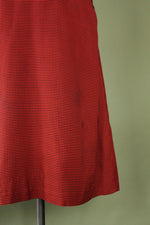 Vermilion Checkered '40s Dress L