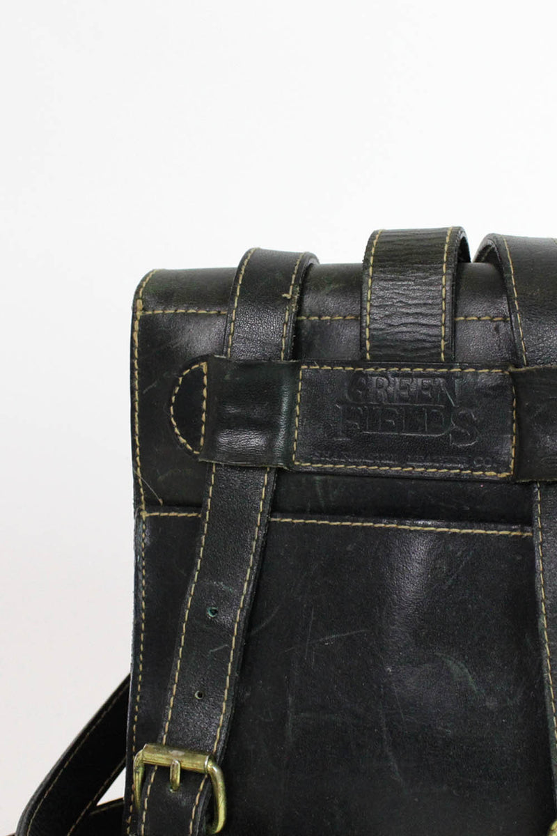 Mini Convertible Leather Backpack