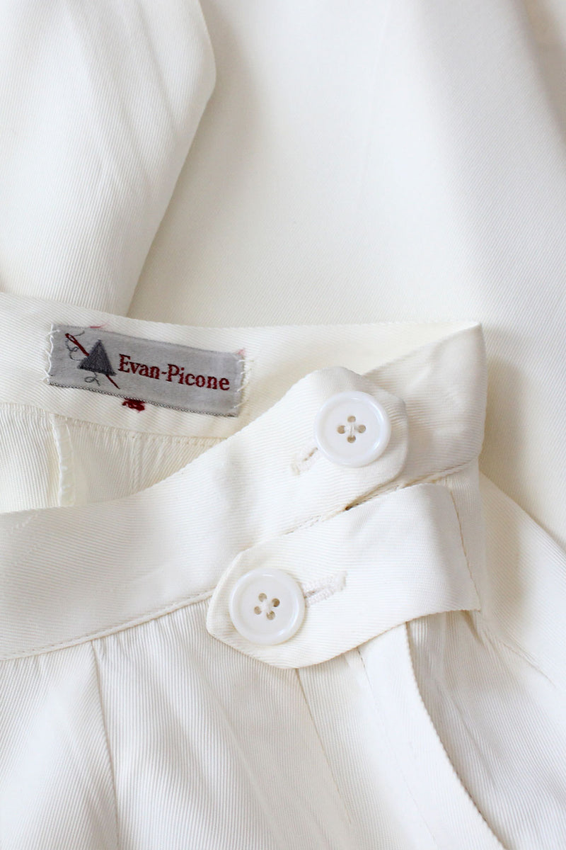 Evan Picone Ivory Twill Shorts XS