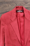 Jordache 1970s Cranberry Suit XS