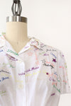 Sonia Rykiel Embroidered Novelty Blouse S/M