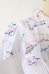 Sonia Rykiel Embroidered Novelty Blouse S/M