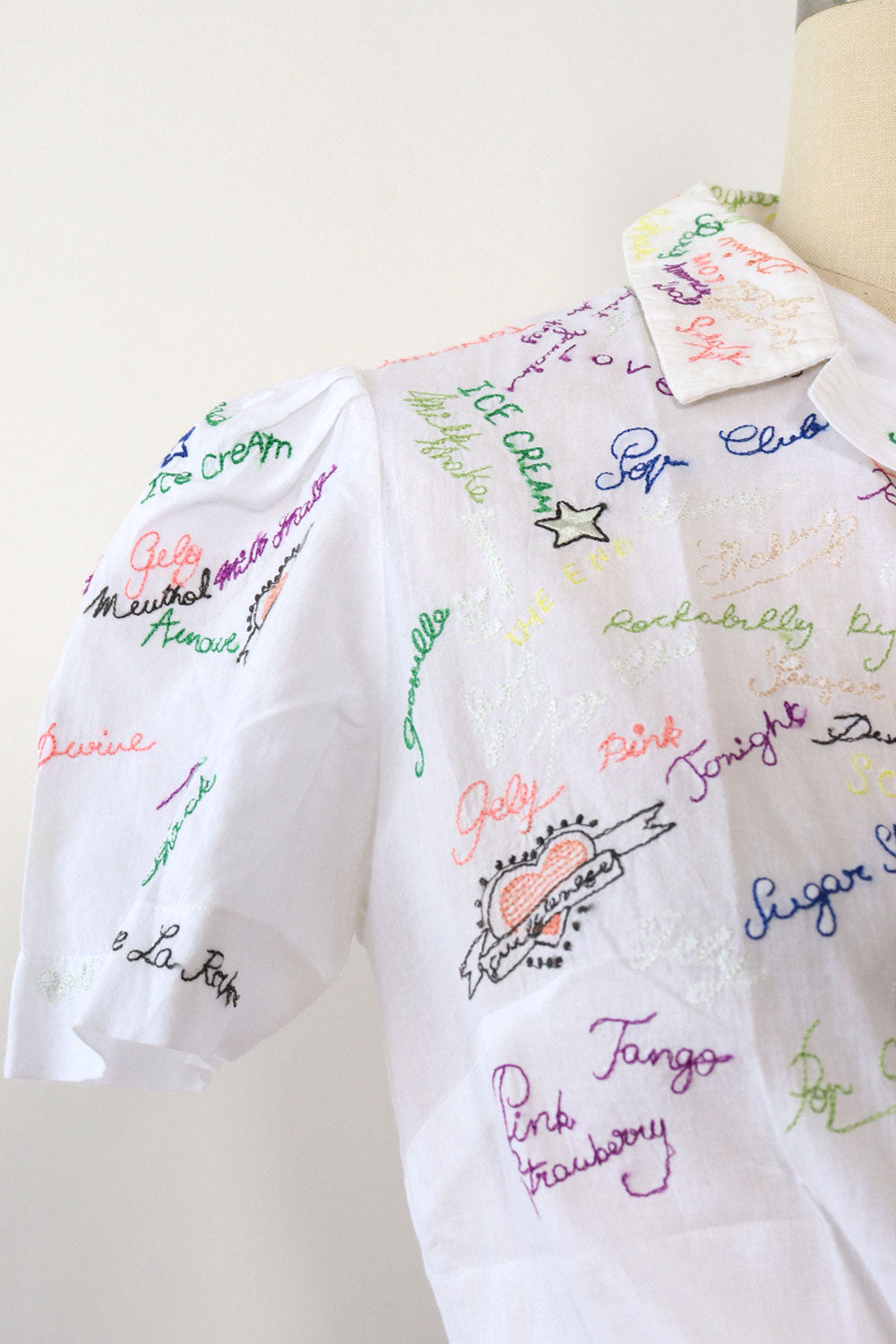 Sonia Rykiel Embroidered Novelty Blouse S/M